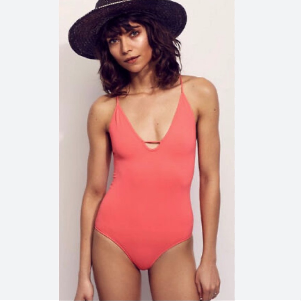 Free People Intimately Move Along Ribbed Bodysuit, size M/L